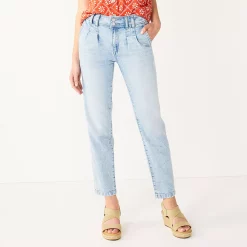 Women's Sonoma Goods For Life® High Rise Pleat Front Jeans -Sonoma Goods For Life Shop 5193062 Rockrose