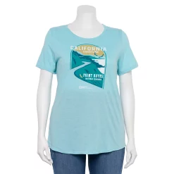 Plus Size Sonoma Goods For Life® National Parks Graphic Tee -Sonoma Goods For Life Shop 5212613 Big Sur Light Blue
