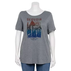 Plus Size Sonoma Goods For Life® National Parks Graphic Tee -Sonoma Goods For Life Shop 5212613 Sequoia Tree Grey
