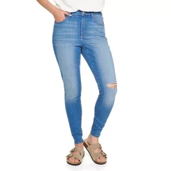 Petite Sonoma Goods For Life® High-Waisted Curvy Skinny Jeans 7 Petite Sonoma Goods For Life® High-Waisted Curvy Skinny Jeans -Sonoma Goods For Life Shop 5214841 Weise Destructed