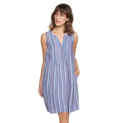 Women's Sonoma Goods For Life® Pintuck Linen-Blend Dress 18 Women's Sonoma Goods For Life® Pintuck Linen-Blend Dress -Sonoma Goods For Life Shop 5215954 Blue Stripe