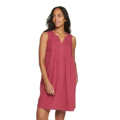 Women's Sonoma Goods For Life® Pintuck Linen-Blend Dress 21 Women's Sonoma Goods For Life® Pintuck Linen-Blend Dress -Sonoma Goods For Life Shop 5215954 Mauve