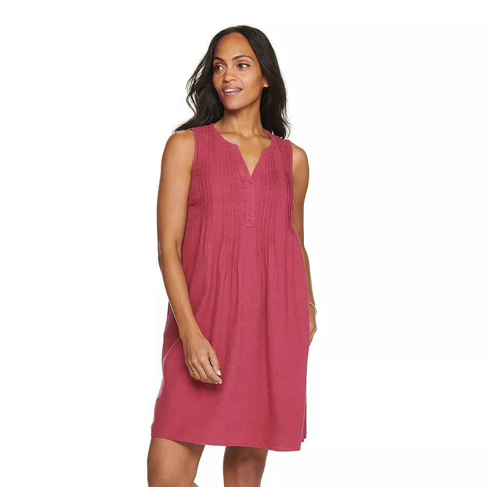 Women's Sonoma Goods For Life® Pintuck Linen-Blend Dress 6 Women's Sonoma Goods For Life® Pintuck Linen-Blend Dress - Image 6