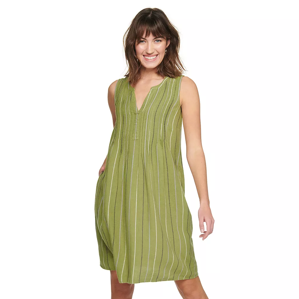 Women's Sonoma Goods For Life® Pintuck Linen-Blend Dress 1 Women's Sonoma Goods For Life® Pintuck Linen-Blend Dress