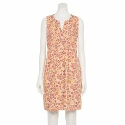 Women's Sonoma Goods For Life® Pintuck Linen-Blend Dress 25 Women's Sonoma Goods For Life® Pintuck Linen-Blend Dress -Sonoma Goods For Life Shop 5215954 Peach Floral