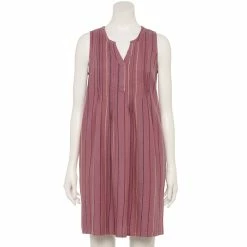 Women's Sonoma Goods For Life® Pintuck Linen-Blend Dress 20 Women's Sonoma Goods For Life® Pintuck Linen-Blend Dress -Sonoma Goods For Life Shop 5215954 Purple Stripe