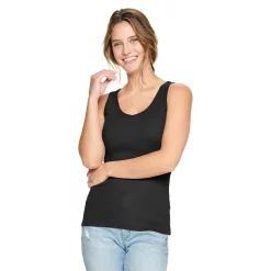 Petite Sonoma Goods For Life® Everyday Rib Tank -Sonoma Goods For Life Shop 5216348 Black