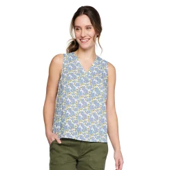 Petite Sonoma Goods For Life® Sleeveless V-Neck Top -Sonoma Goods For Life Shop 5222594 Blue Floral