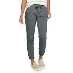 Women's Sonoma Goods For Life® Cinched Knit Jogger Pants -Sonoma Goods For Life Shop 5225497 Gray
