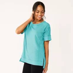 Women's Sonoma Goods For Life® Supersoft Short Sleeve Tunic -Sonoma Goods For Life Shop 5231865 Light Blue