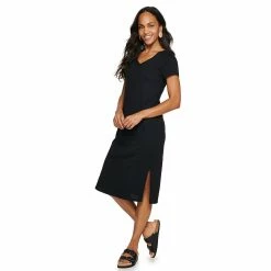Women's Sonoma Goods For Life® Knit Midi T-Shirt Dress 11 Women's Sonoma Goods For Life® Knit Midi T-Shirt Dress -Sonoma Goods For Life Shop 5236607 Black