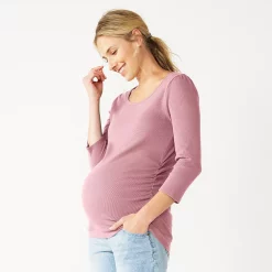 Maternity Sonoma Goods For Life® Essential Scoopneck Tee 12 Maternity Sonoma Goods For Life® Essential Scoopneck Tee -Sonoma Goods For Life Shop 5236820 Chic Mauve