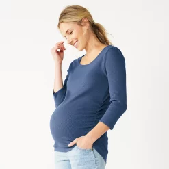 Maternity Sonoma Goods For Life® Essential Scoopneck Tee 14 Maternity Sonoma Goods For Life® Essential Scoopneck Tee -Sonoma Goods For Life Shop 5236820 Moonbeam Blue