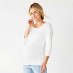 Maternity Sonoma Goods For Life® Essential Scoopneck Tee 11 Maternity Sonoma Goods For Life® Essential Scoopneck Tee -Sonoma Goods For Life Shop 5236820 Vital White