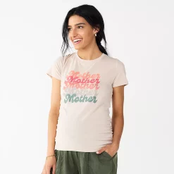 Maternity Sonoma Goods For Life® Fitted Crewneck Graphic Tee -Sonoma Goods For Life Shop 5237042 Mother Mother