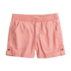Petite Sonoma Goods For Life® Rib Waistband Utility Shorts -Sonoma Goods For Life Shop 5237319 ALT5