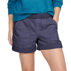 Petite Sonoma Goods For Life® Rib Waistband Utility Shorts -Sonoma Goods For Life Shop 5237319 Violet