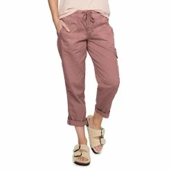Women's Sonoma Goods For Life® Comfort Waist Utility Capri Pants -Sonoma Goods For Life Shop 5237613 Kimberly Mauve