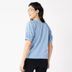 Women's Sonoma Goods For Life® Puff Sleeve Sweatshirt -Sonoma Goods For Life Shop 5237696 ALT