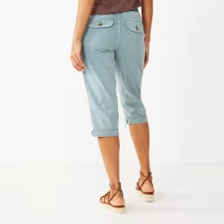 Women's Sonoma Goods For Life® Comfort Waist Pull-On Capri Pants -Sonoma Goods For Life Shop 5237938 ALT
