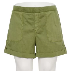 Plus Size Sonoma Goods For Life® Easy Pull-On Utility Shorts -Sonoma Goods For Life Shop 5239300 Sydney Olive