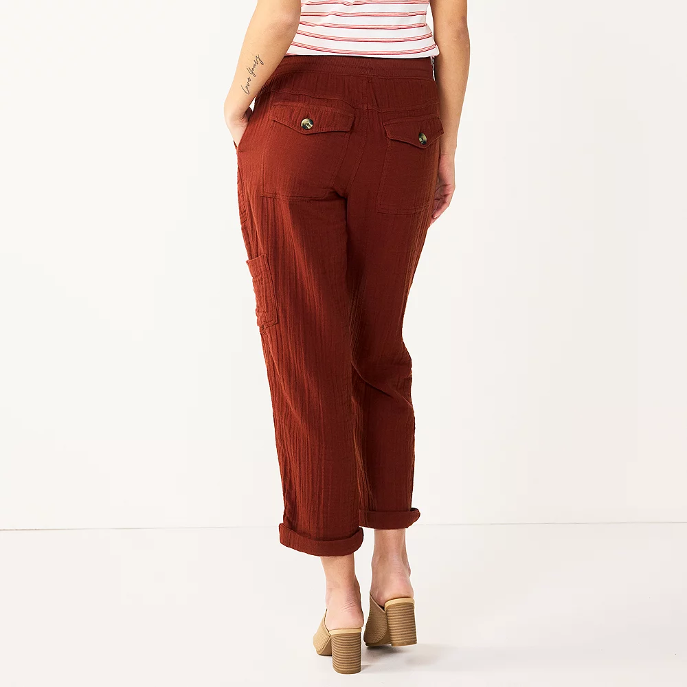 Maternity Sonoma Goods For Life® Under-The-Belly Utility Crop Pants 3 Maternity Sonoma Goods For Life® Under-The-Belly Utility Crop Pants - Image 3
