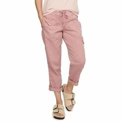 Petite Sonoma Goods For Life® Pull-On Utility Capri Pants -Sonoma Goods For Life Shop 5240315 Chic Mauve