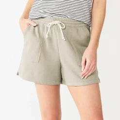 Petite Sonoma Goods For Life® French Terry Sweat Shorts -Sonoma Goods For Life Shop 5241314 Cement