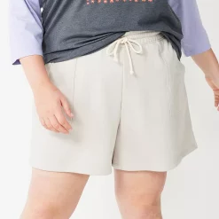 Plus Size Sonoma Goods For Life® French Terry Sweat Shorts 8 Plus Size Sonoma Goods For Life® French Terry Sweat Shorts -Sonoma Goods For Life Shop 5241778 Cement