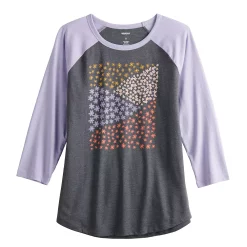Women's Sonoma Goods For Life® Three Quarter Sleeve Baseball Graphic Tee -Sonoma Goods For Life Shop 5242169 ALT5