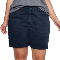 Plus Size Sonoma Goods For Life® Utility Bermuda Shorts -Sonoma Goods For Life Shop 5242679 Navy