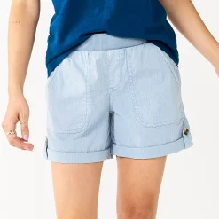 Women's Sonoma Goods For Life® Easy Pull-On 5" Utility Shorts 23 Women's Sonoma Goods For Life® Easy Pull-On 5" Utility Shorts -Sonoma Goods For Life Shop 5243307 Light Blue