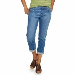 Petite Sonoma Goods For Life® Cuffed Girlfriend Jeans -Sonoma Goods For Life Shop 5269794 San Luis
