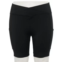 Plus Size Sonoma Goods For Life® Crossover Waist Shorts -Sonoma Goods For Life Shop 5271326 Pitch Black