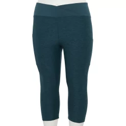 Plus Size Sonoma Goods For Life® Crossover Waist Crop Leggings -Sonoma Goods For Life Shop 5271394 Lost Lagoon