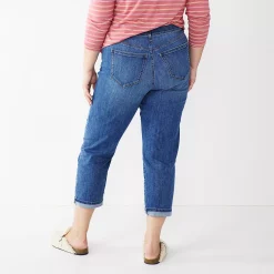 Plus Size Sonoma Goods For Life® Premium Rolled Girlfriend Jeans -Sonoma Goods For Life Shop 5272706 ALT