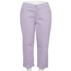 Plus Size Sonoma Goods For Life® Premium Rolled Girlfriend Jeans -Sonoma Goods For Life Shop 5272706 Liam Lavender