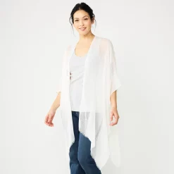 Women's Sonoma Goods For Life® Open Weave Ruana 12 Women's Sonoma Goods For Life® Open Weave Ruana -Sonoma Goods For Life Shop 5291757 Polar Beige