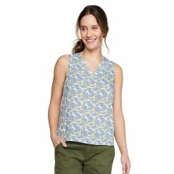 Women's Sonoma Goods For Life® V-Neck Tank -Sonoma Goods For Life Shop 5297402 Blue Floral