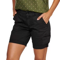 Petite Sonoma Goods For Life® Comfort Waist Utility Bermuda Shorts -Sonoma Goods For Life Shop 5302595 Black