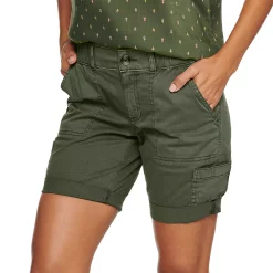 Petite Sonoma Goods For LifeĀ® Comfort Waist Utility Bermuda Shorts