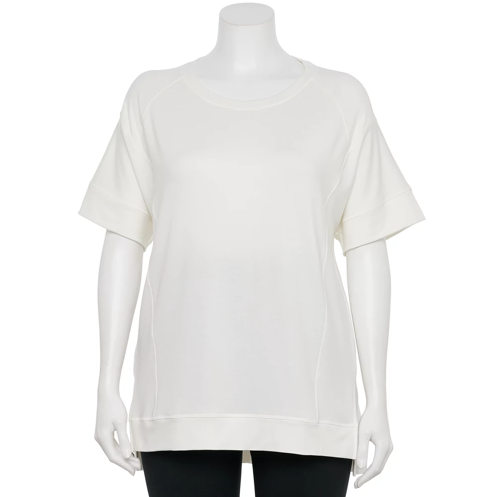 Plus Size Sonoma Goods For Life® Supersoft Short Sleeve Tunic 3 Plus Size Sonoma Goods For Life® Supersoft Short Sleeve Tunic - Image 3