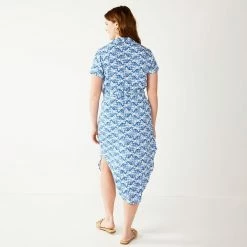 Women's Sonoma Goods For Life® Button Front Midi Shirt Dress 14 Women's Sonoma Goods For Life® Button Front Midi Shirt Dress -Sonoma Goods For Life Shop 5345259 ALT