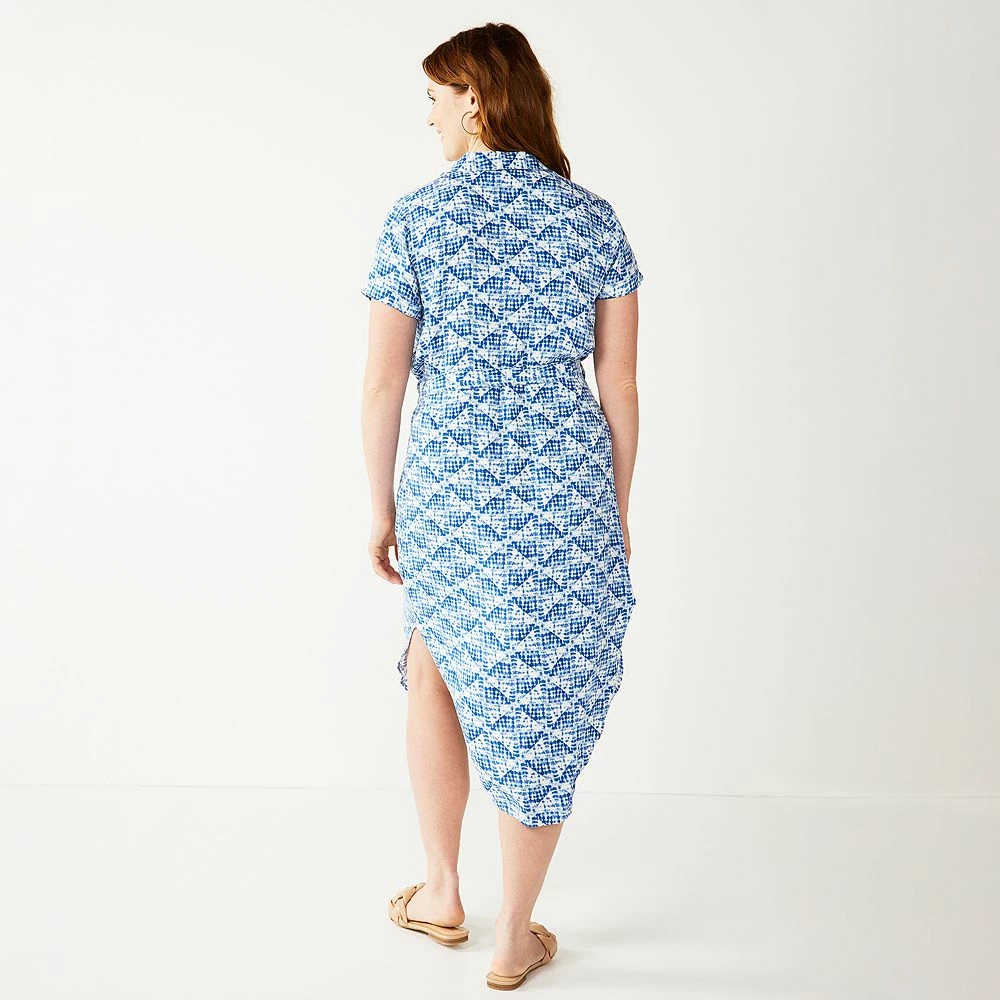 Women's Sonoma Goods For Life® Button Front Midi Shirt Dress 7 Women's Sonoma Goods For Life® Button Front Midi Shirt Dress - Image 7