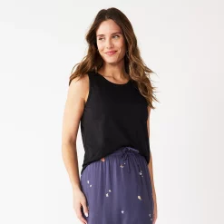 Women's Sonoma Goods For Life® High-Neck Tank -Sonoma Goods For Life Shop 5467284 Black