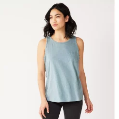 Women's Sonoma Goods For Life® High-Neck Tank -Sonoma Goods For Life Shop 5467284 Blue Gray