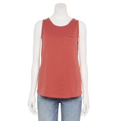 Women's Sonoma Goods For Life® High-Neck Tank -Sonoma Goods For Life Shop 5467284 Mauve