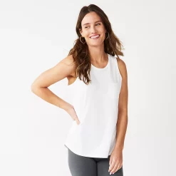 Women's Sonoma Goods For Life® High-Neck Tank -Sonoma Goods For Life Shop 5467284 White