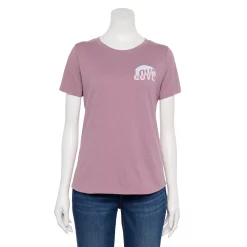 Women's Sonoma Goods For Life® Short Sleeve Graphic Tee 20 Women's Sonoma Goods For Life® Short Sleeve Graphic Tee -Sonoma Goods For Life Shop 5480871 Mauve Love