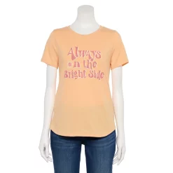 Women's Sonoma Goods For Life® Short Sleeve Graphic Tee 14 Women's Sonoma Goods For Life® Short Sleeve Graphic Tee -Sonoma Goods For Life Shop 5480871 Peach Bright Side